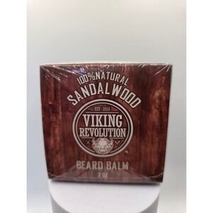 Viking Revolution Sandalwood Beard Balm 2oz 100% Natural Mens Grooming New /AA